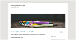 Desktop Screenshot of franz-cornelsen-bildungsholding.de